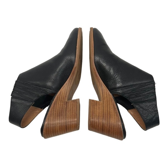 Gentle Souls Harlie Slingback Black Leather Open Back Comfort Booties Womens 9.5 - Picture 8 of 13